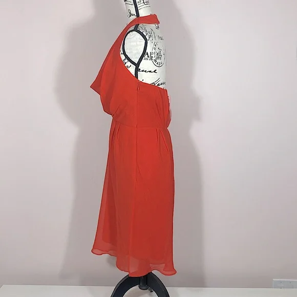 Max & Cleo Draped Halter Mini Dress 4 - Picture 5 of 7